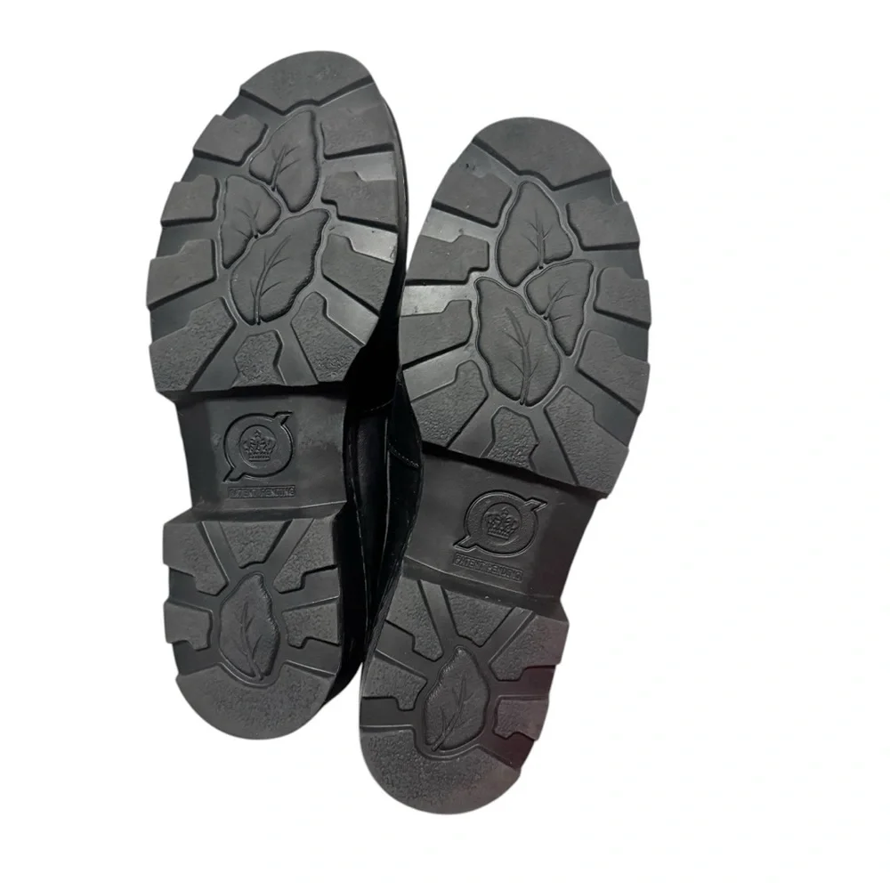 Born Contessa Platfrom Loafer Buckle Women's Black Leather Casual Shoe Size 8 - Picture 7 of 7